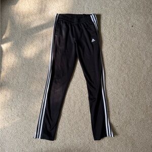 adidas Black Sweatpants with White Side Stripes